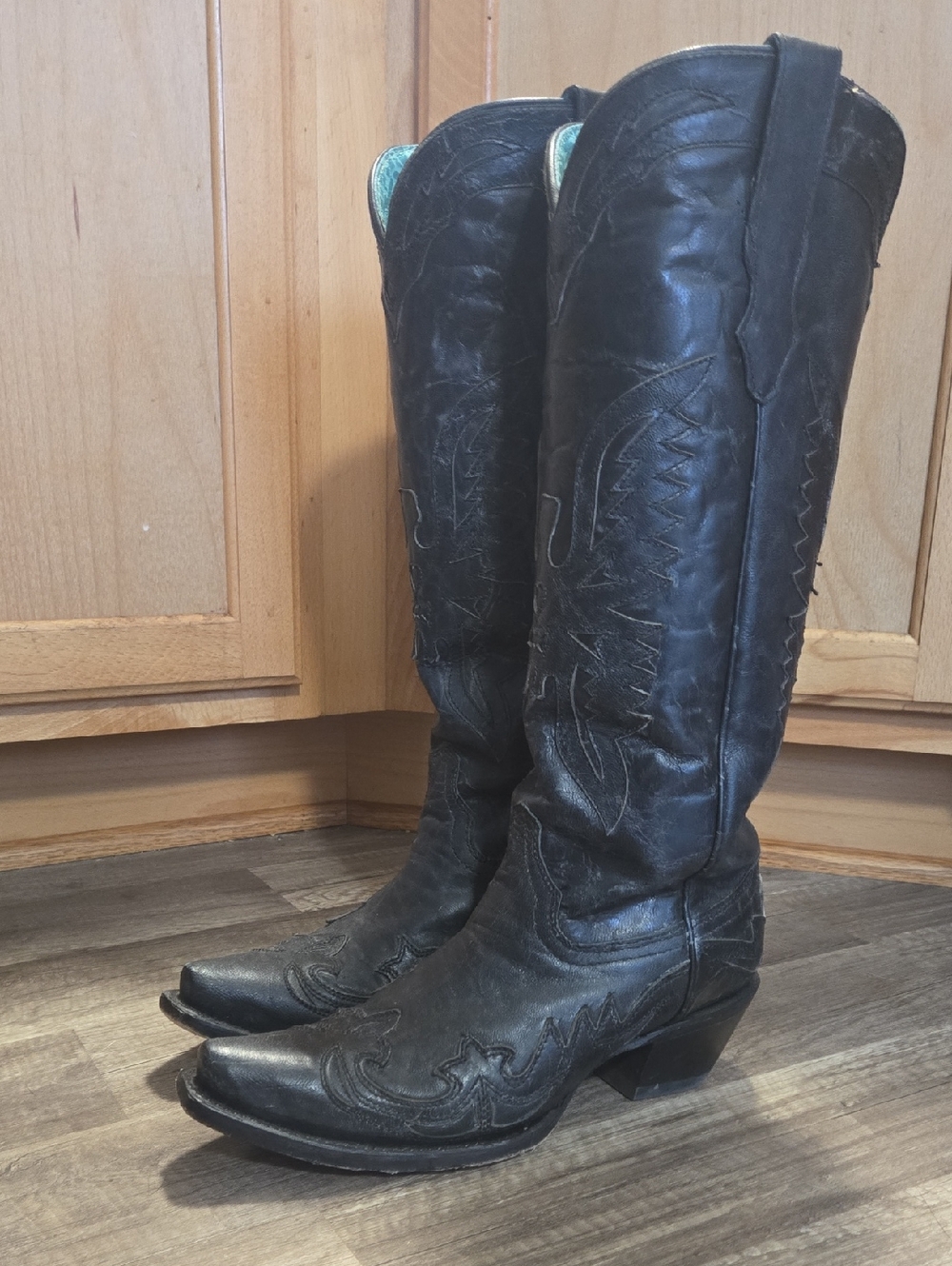 Corral Boots - Tall Black